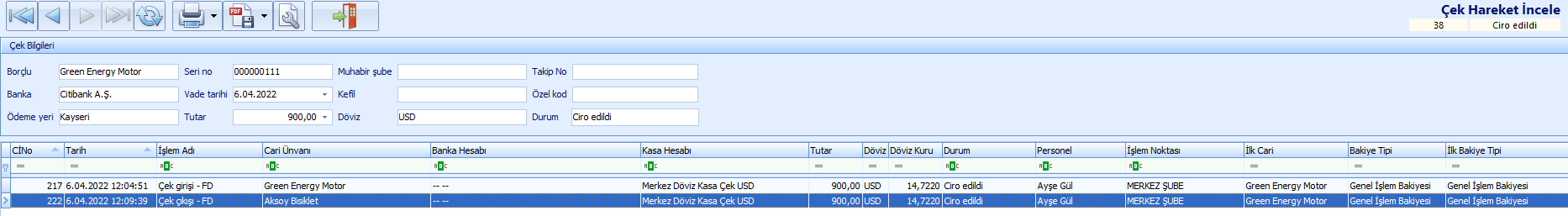 0239_Cek Islemleri_cek cikisi fd_hareket