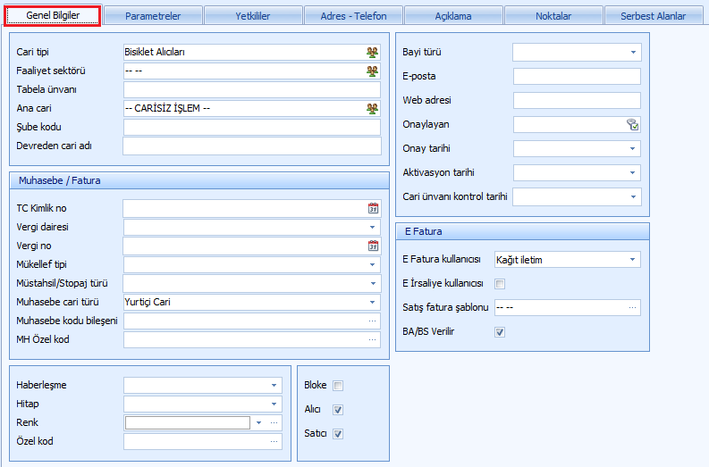 0183_Cari kart_genel bilgi