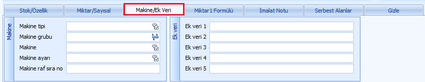 0185_Stok kart_varyant_makine