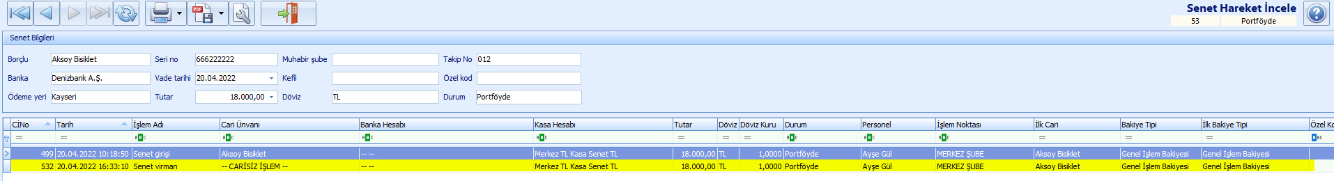 0240_Senet Islemleri_senet listesi_senet virman-hareket