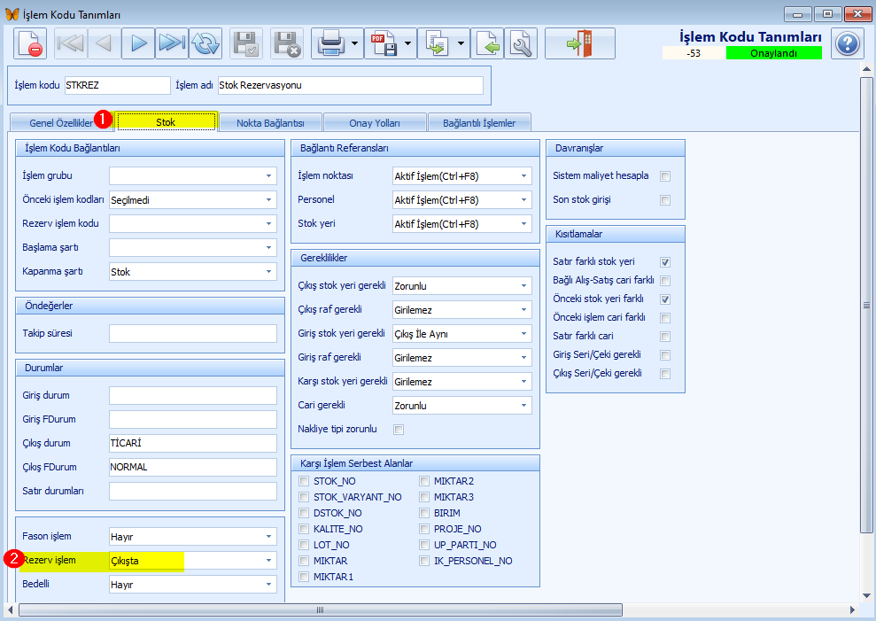 17-stok rezerv islem kodu1