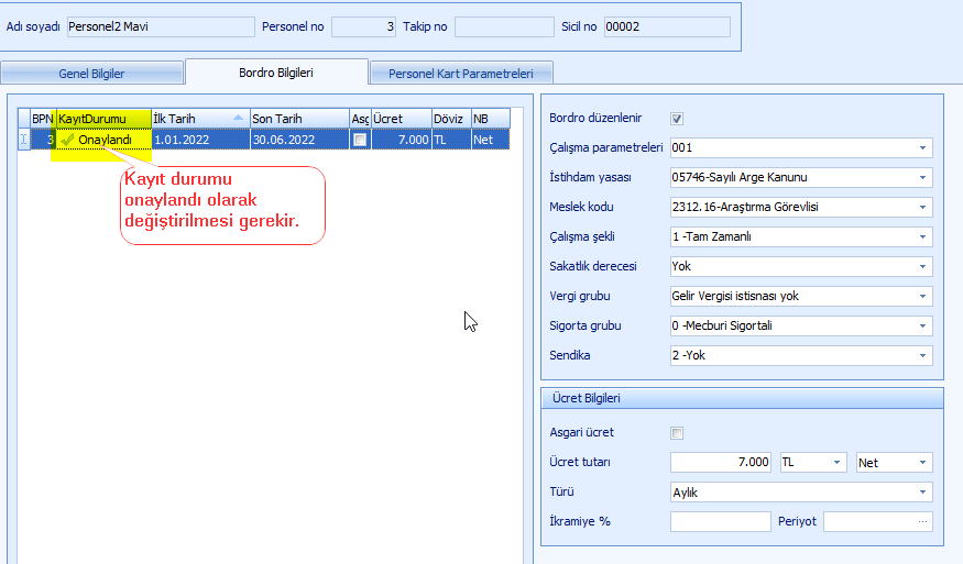 017_Personel Bordro_durum