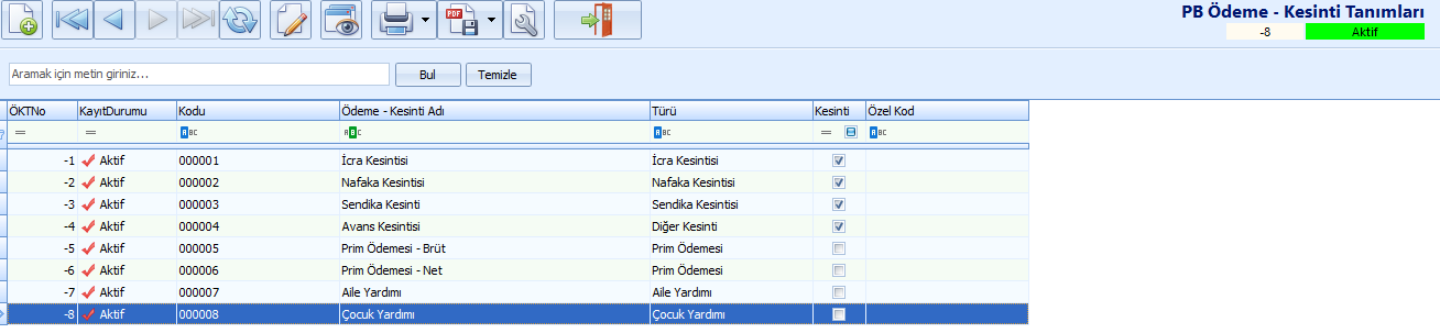 020_Odeme Kesinti Liste