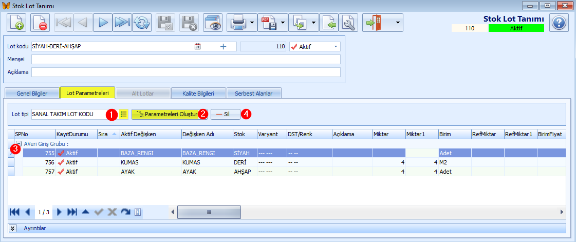 0192_Stok lot_parametreler