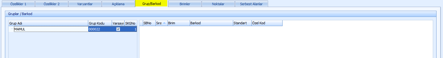 0185_Stok kart_grup barkod