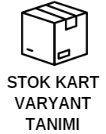 12-Stok kart tanimi