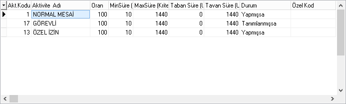 periyot tanım detayı