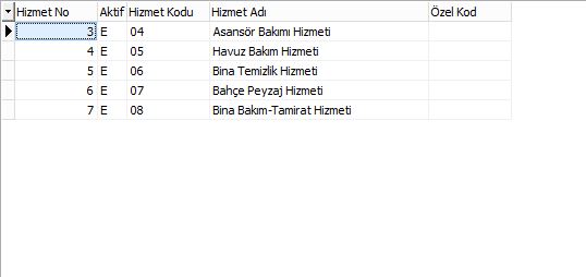 bys hizmet tanımları