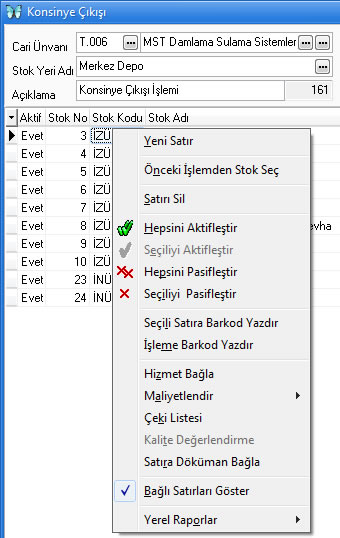 konsinyecikisialtmenu